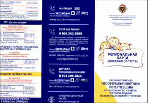 Региональная карта Минской области